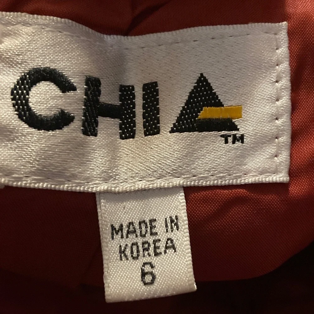 Vintage Chia Red Leather‎ Skirt 6